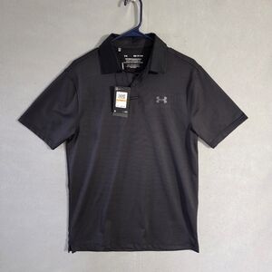 NWT LOT of 2 Under Armour Mens Striped The Playoff Polo 1361823 Size Small